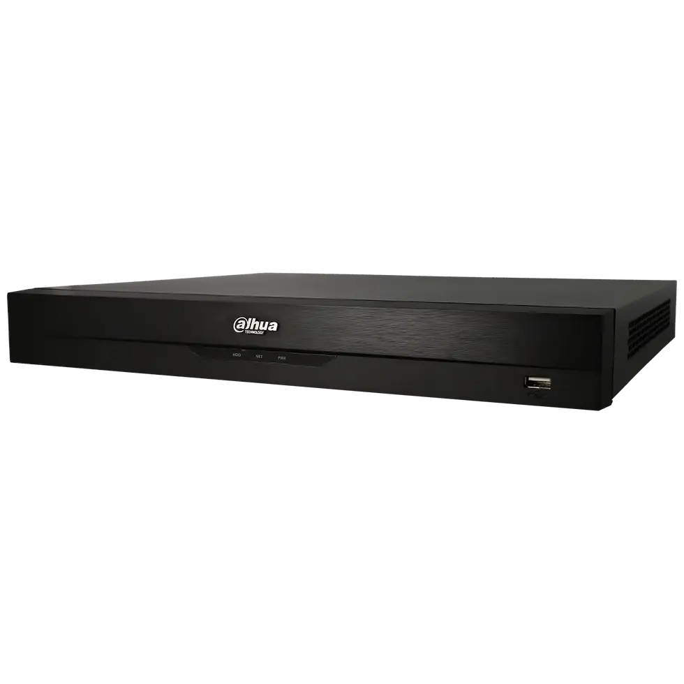 Grabador IP de 16 canales y 16 Mpx de resolución máxima con 16 puertos PoE