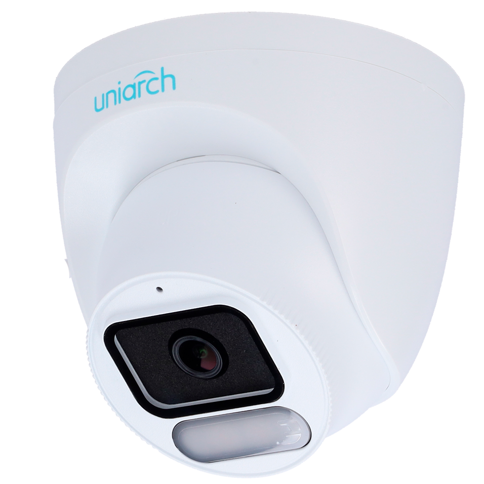 Cámara IP Turret | Uniarch - 2 MP | Lente 2.8 mm | microSD 512 GB - Luz blanca…