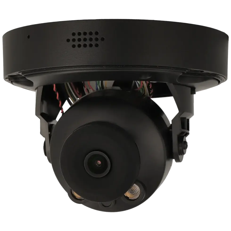 Cámara minidomo IP de 5 Mpx y óptica fija