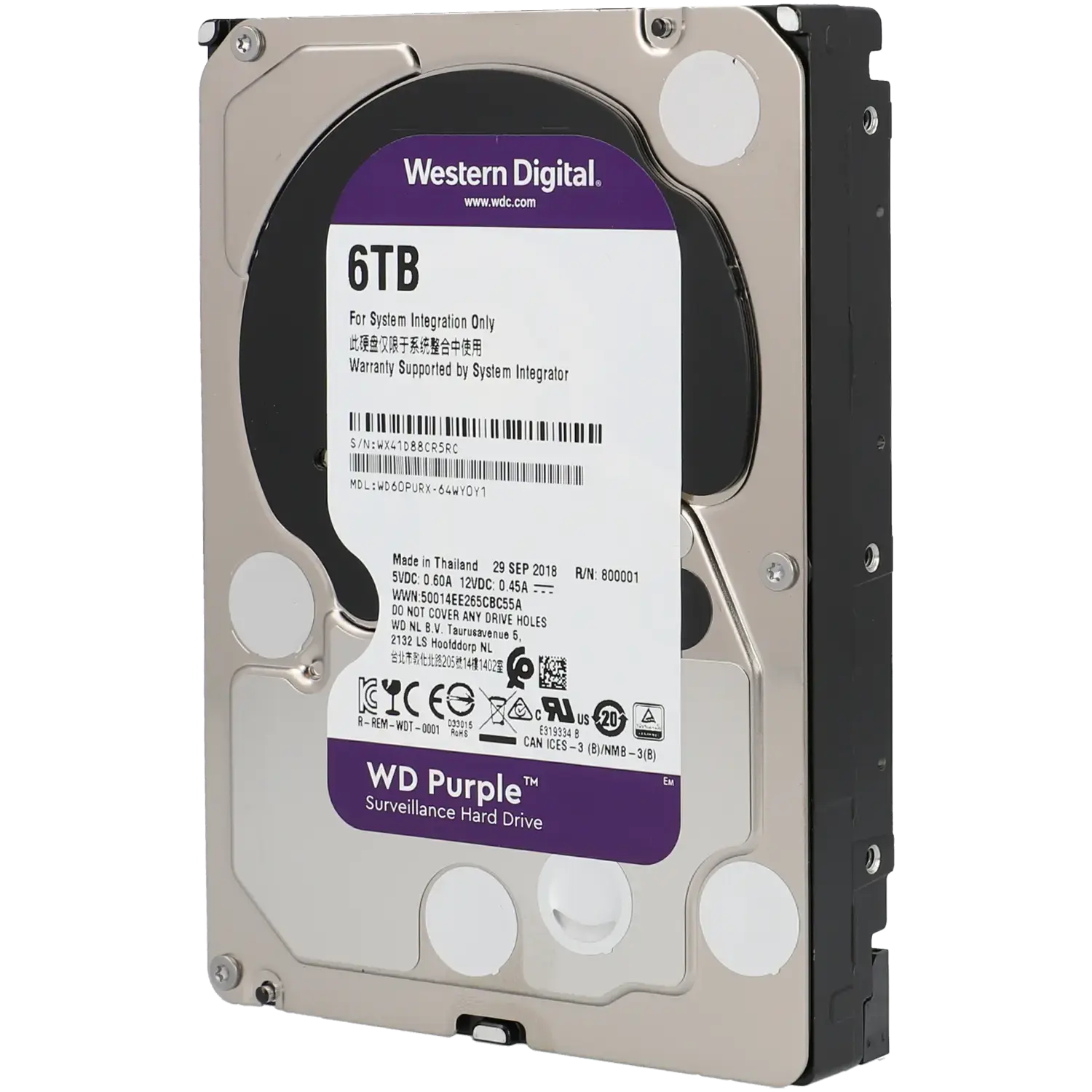 Disco duro WD Purple de 6 TB