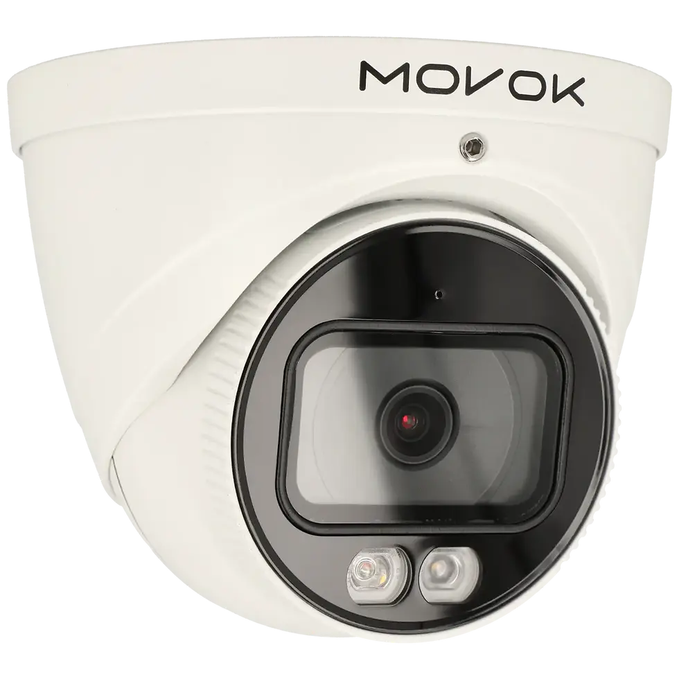 Cámara minidomo IP de 8 Mpx y óptica fija
