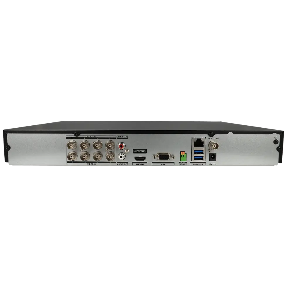 Grabador 5 en 1 (hd-cvi, hd-tvi, ahd, analógico y ip) de 8 canales y 8 mpx de…