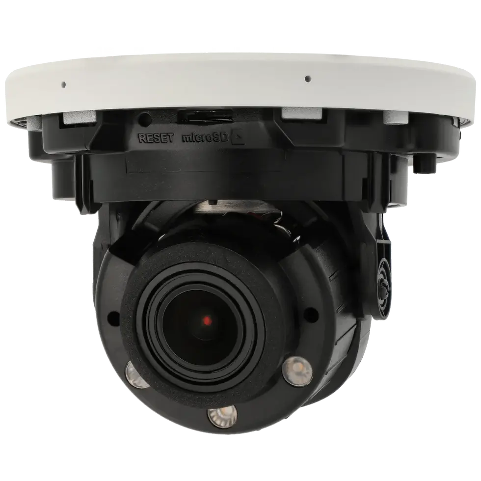 Cámara minidomo IP de 2 Mpx y óptica varifocal motorizada (zoom)