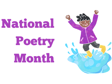 Children's illustration for National Poetry Month.