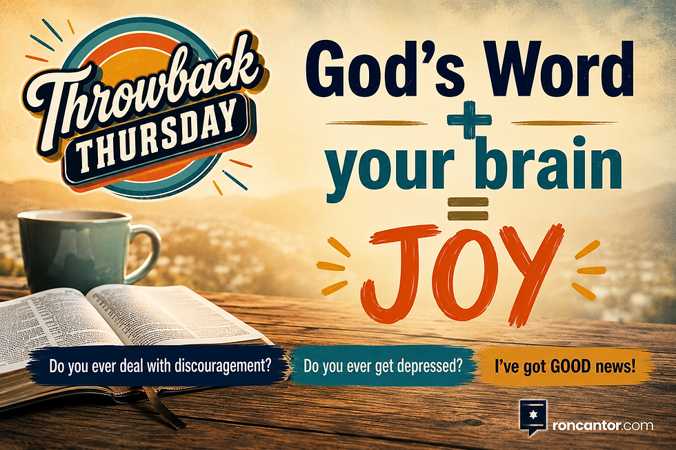 God's Word + your brain = JOY