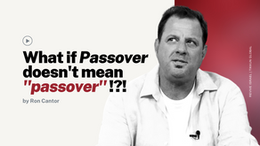 God did not PASS OVER homes in Egypt! Wait? What?