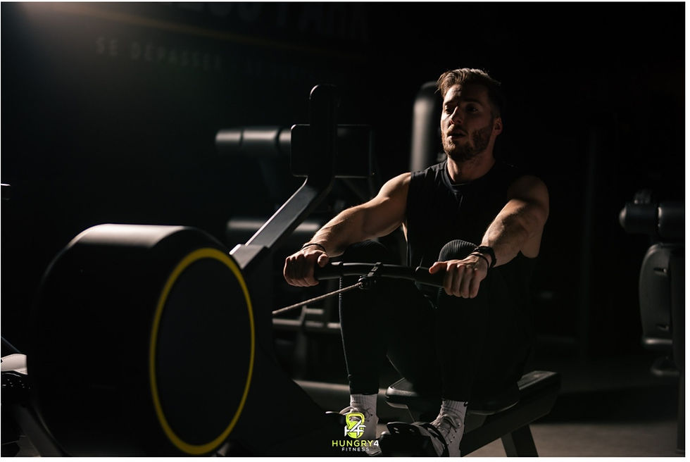 A fitness trainer completing a 20 minute workout.