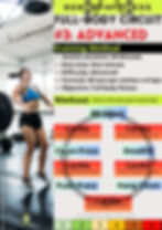 A full-body circuit workout session plan.