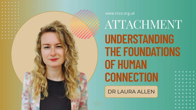 Attachment types course banner that features the course creater, Dr Laura Allen and the company name: Rosewood Counselling, COaching Pyschology & Supervision.