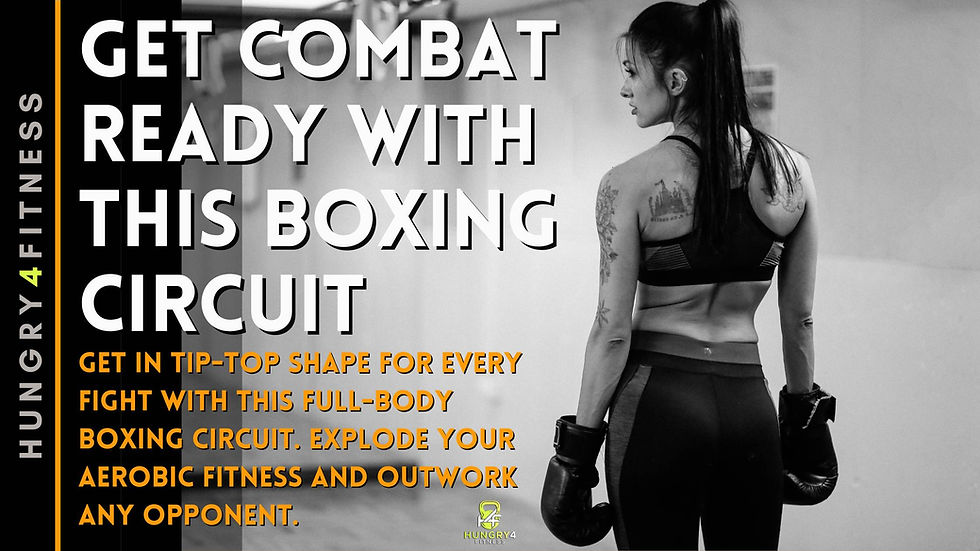 A fighter about to start a boxing circuit.