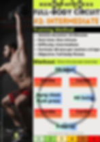 A full body circuit workout session plan.