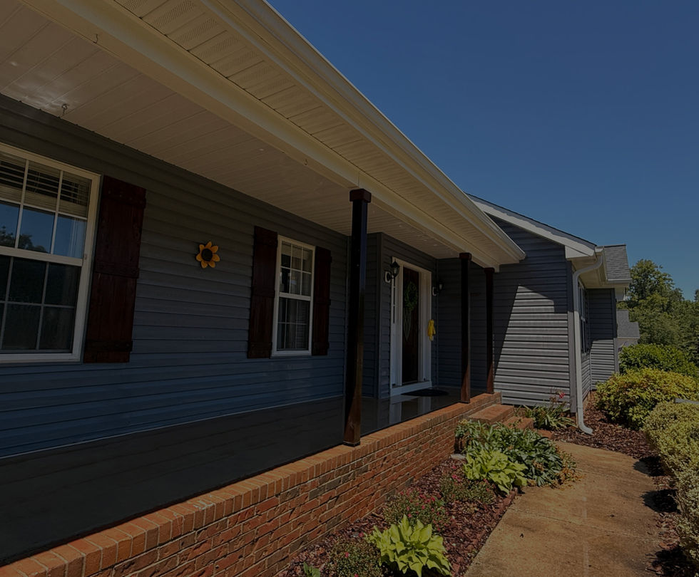 Exterior home soft washing in Lewisville, NC