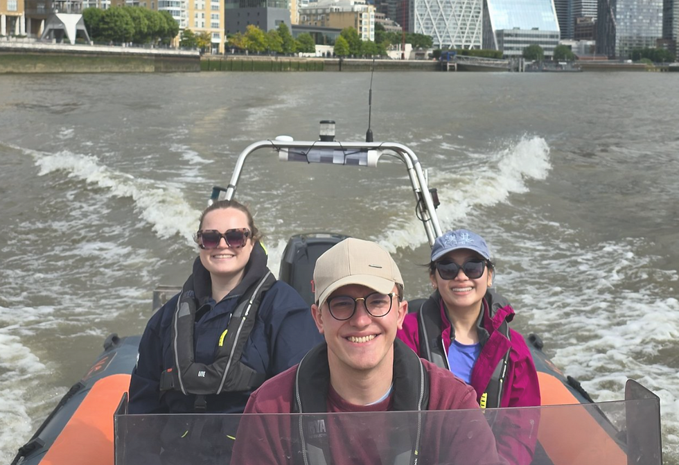 Powerboat Training on the River Thames London.