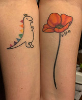Rainbow Dino and Poppy Healed by liv_tat_too.jpeg