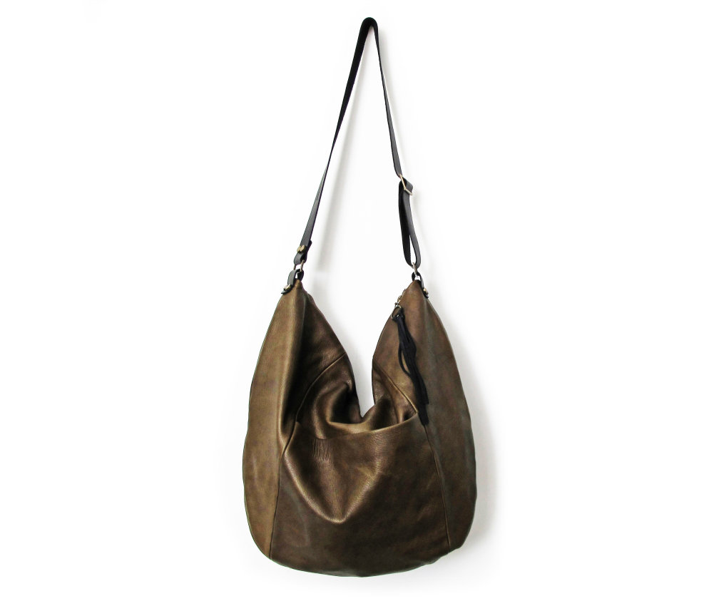 oversized black handbag