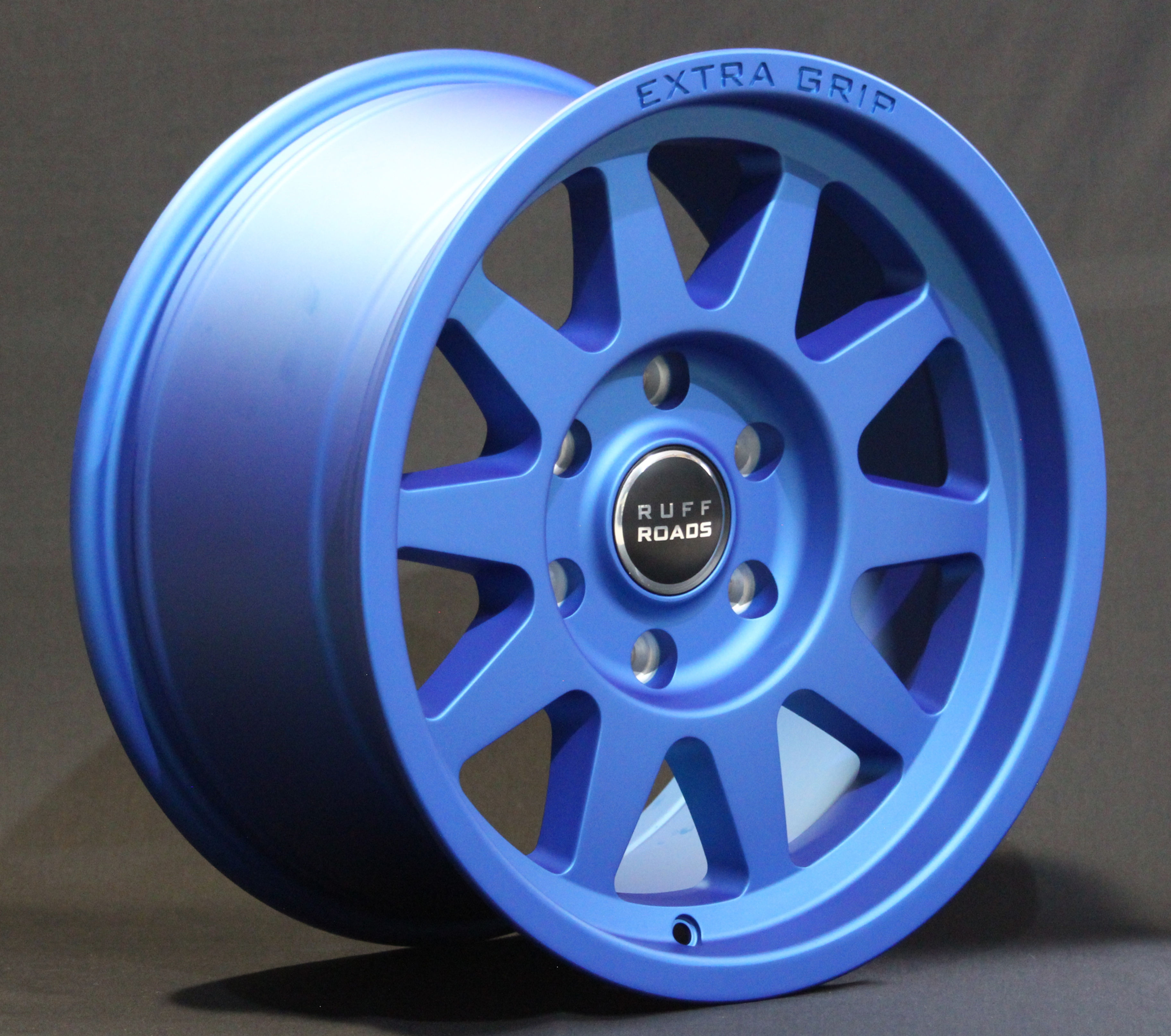 EXTRA GRIP 17"x9J RUFF ROADS WHEEL SATIN BLUE