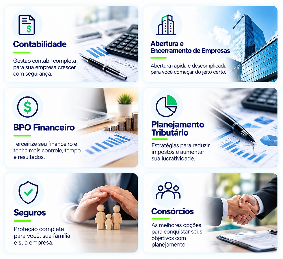 Soluções Financeiras para Seu Negócio,Serviços Contábeis e Financeiros,Gestão Tributária e