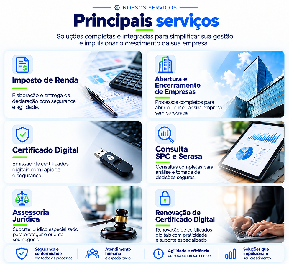 Principais Serviços para Sua Empresa,contabilidade em são paulo, contador em são paulo, co