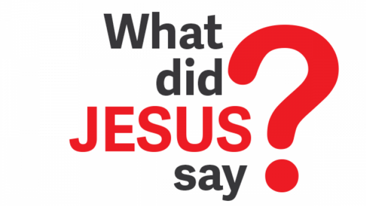 Small Groups- What did Jesus say?