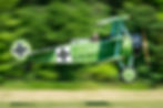 A Fokker DR.1 World War I biplane at the La Ferté-Alais airshow in France.