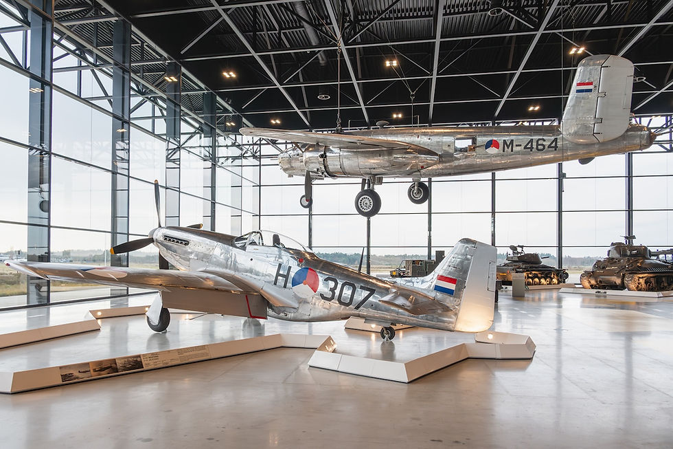 The North American B-25 Mitchell at the Nationaal Militair Museum.