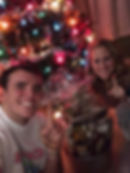 Zack and I won 1st prize in our neighborhood for our Decorations