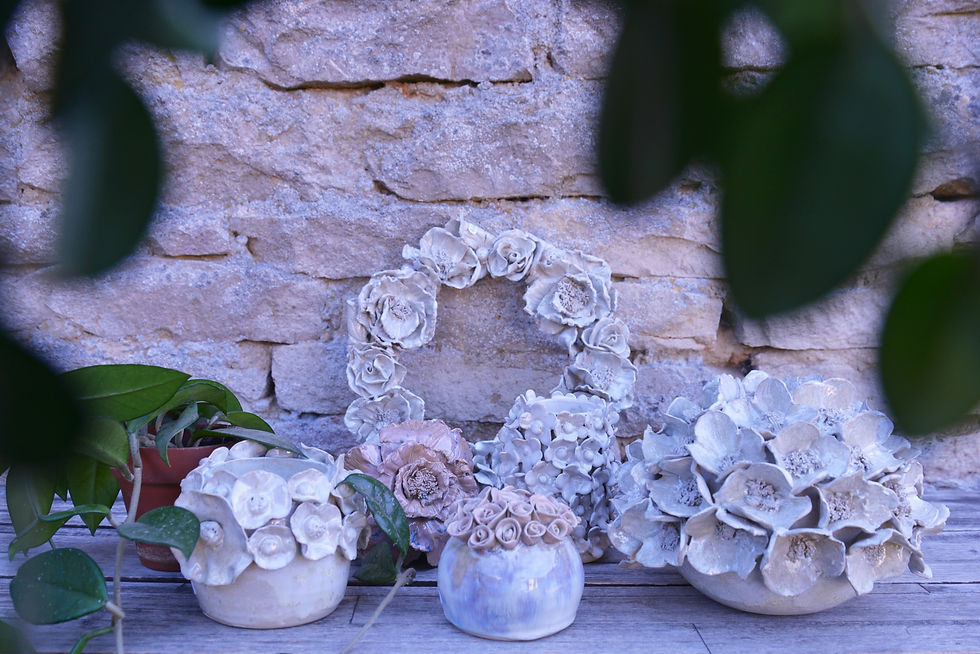 Création poterie et cours céramique - Fleurs & Petits Pois
