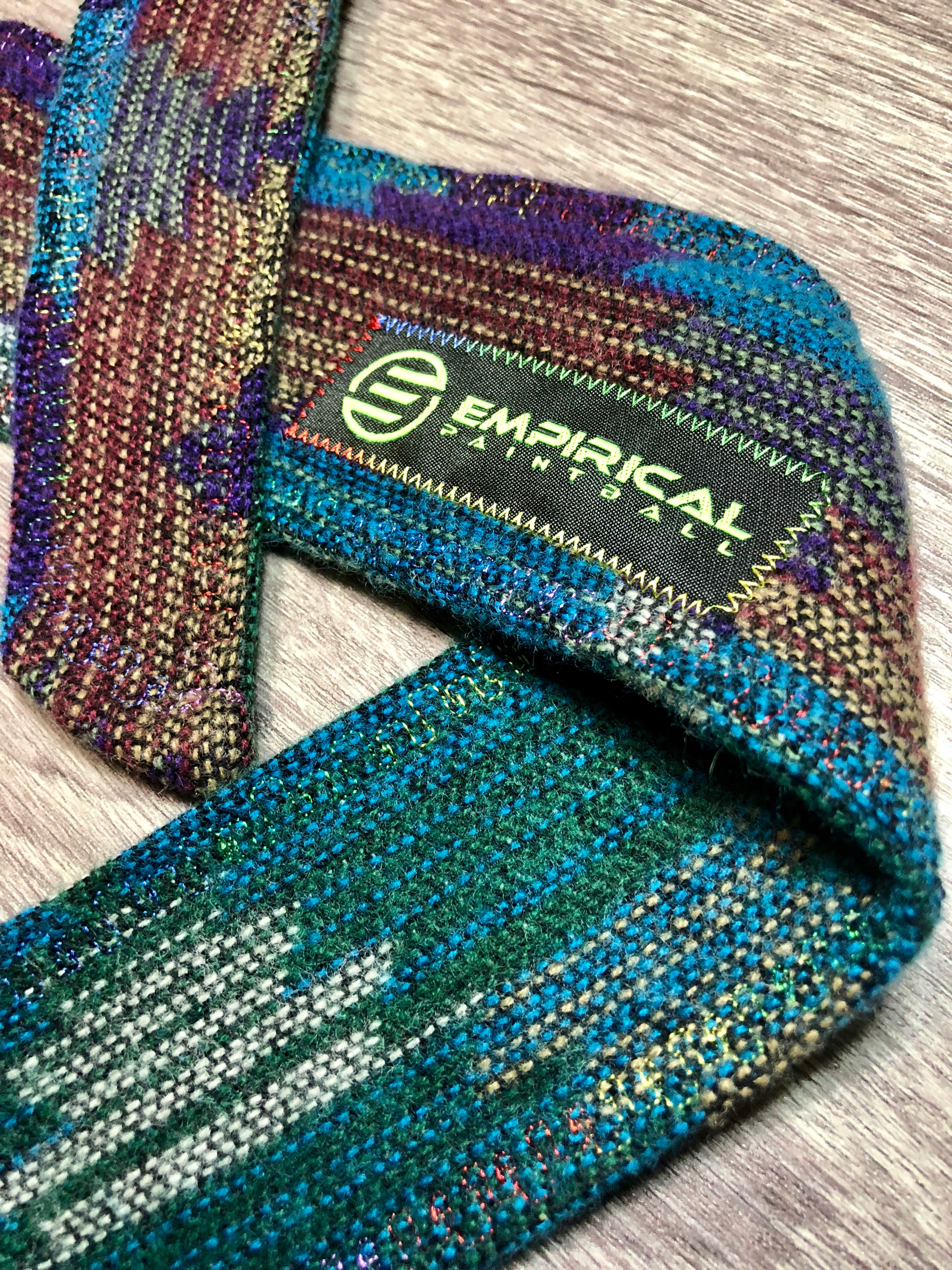 Empirical Paintball - Aztec Blue Sweater Headband - Rainbow Stitching Main
