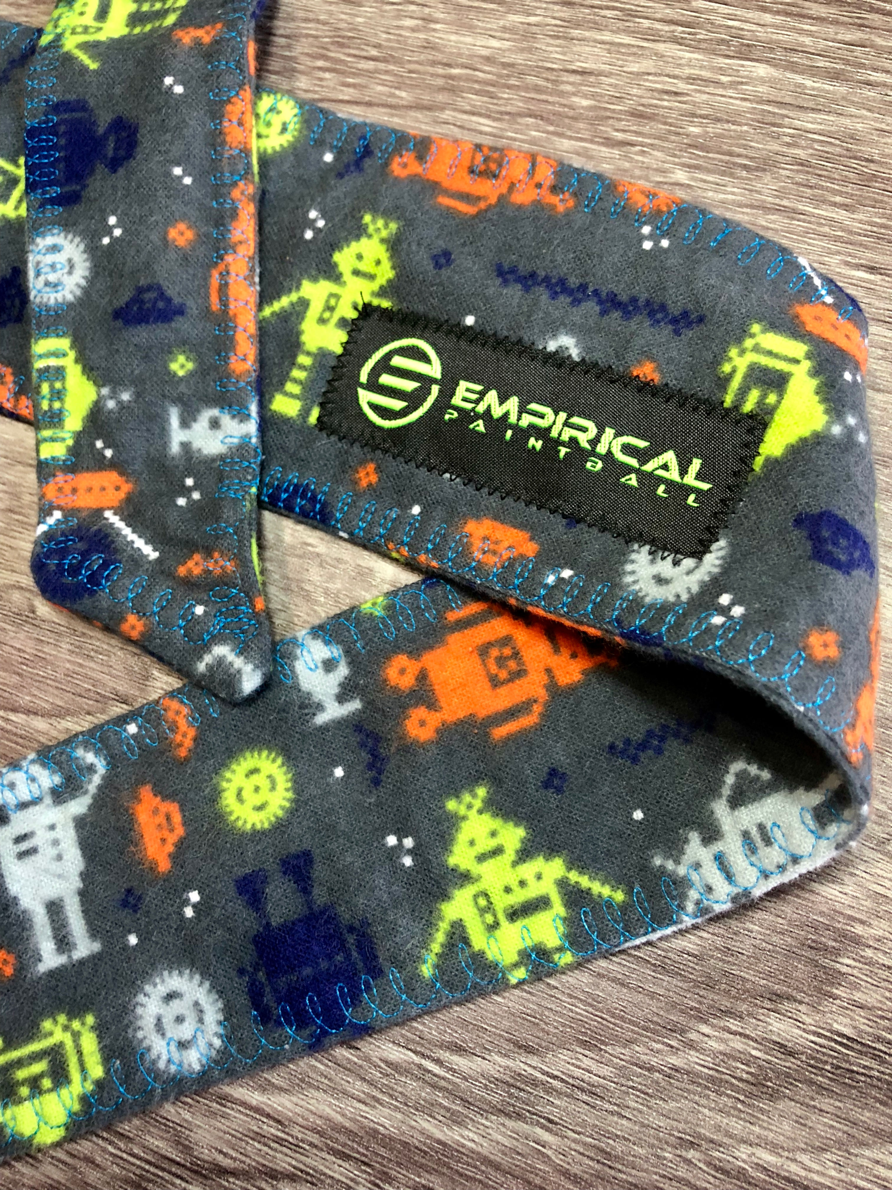 Empirical Paintball - 8-bit Robot Soft Headband - Blue Stitching Main