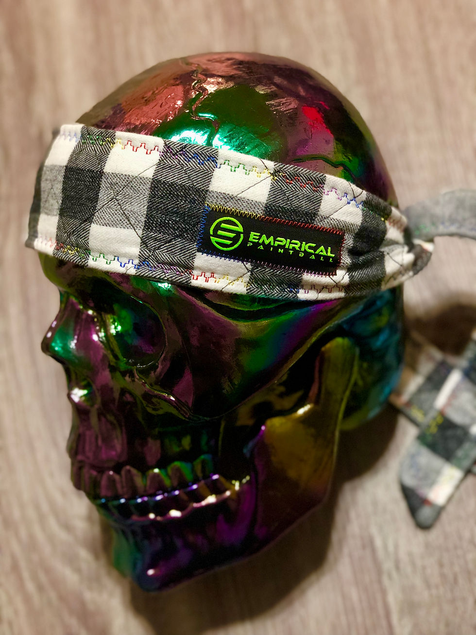 Thumbnail: 💣 Bomber Plaid Headband - 🌈 Rainbow Stitching