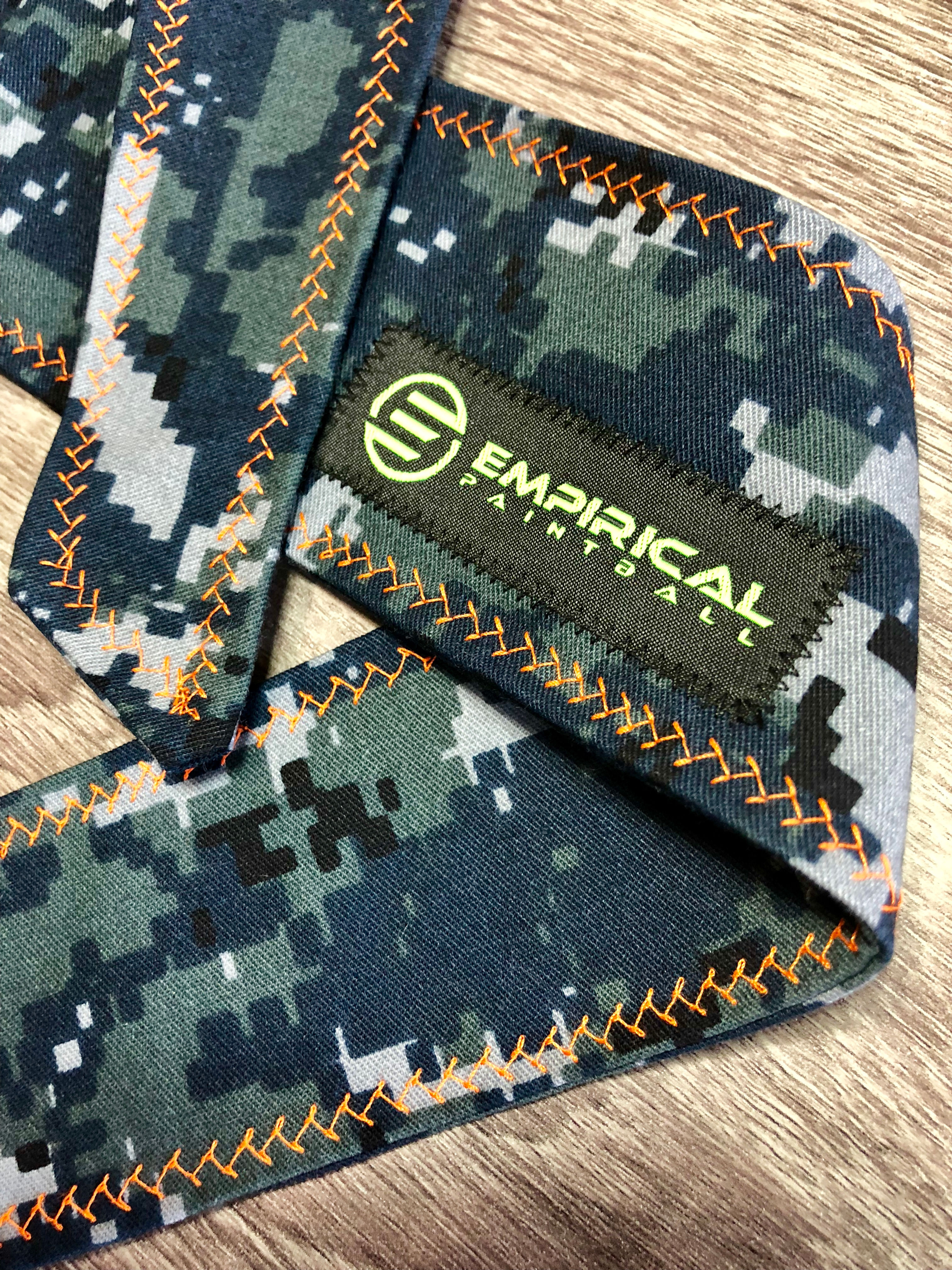 Empirical Paintball - Digi Camo Headband - Orange Stitching Main
