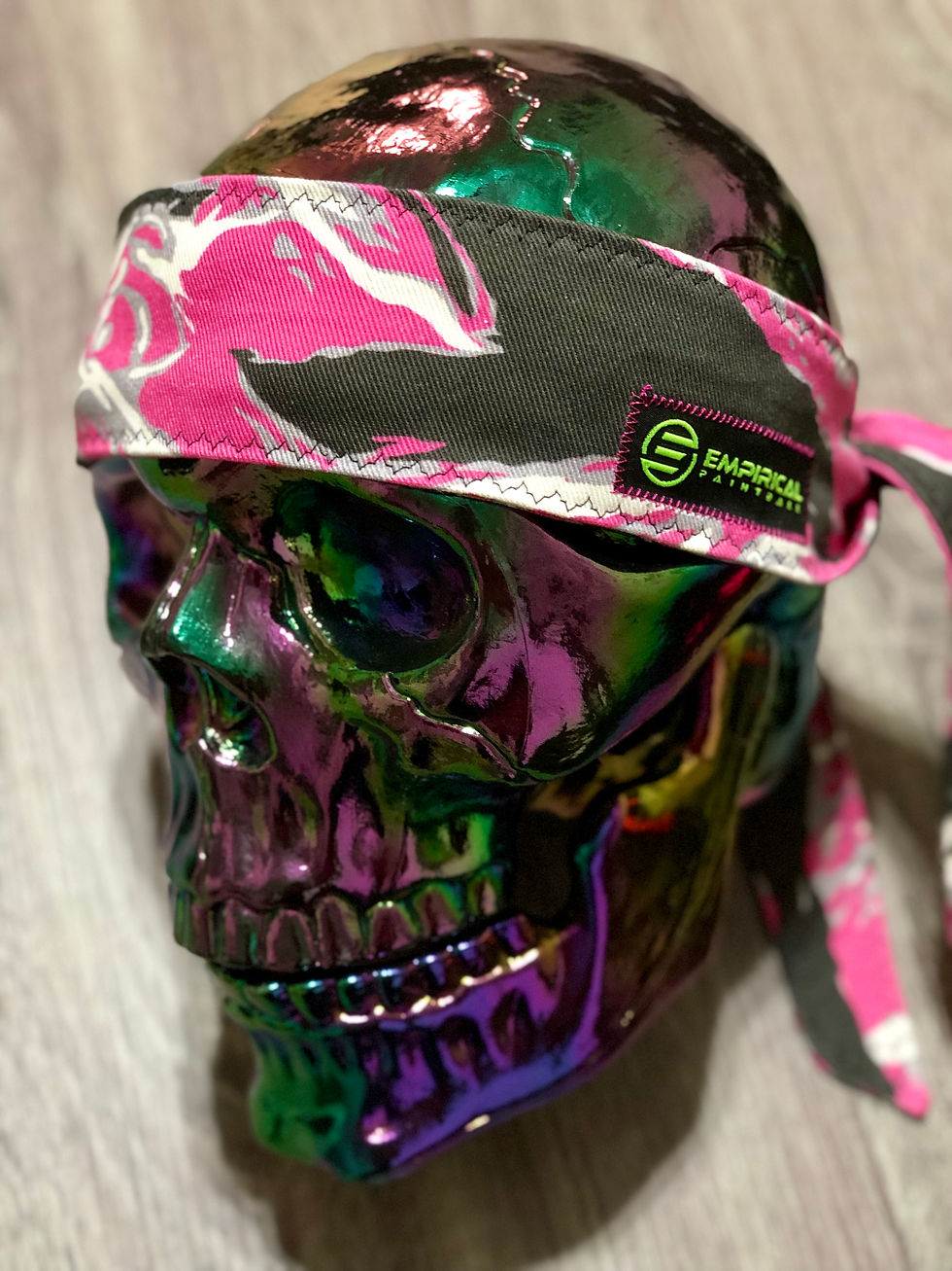 Thumbnail: Pink Tiger Stripe Headband - Black Stitching