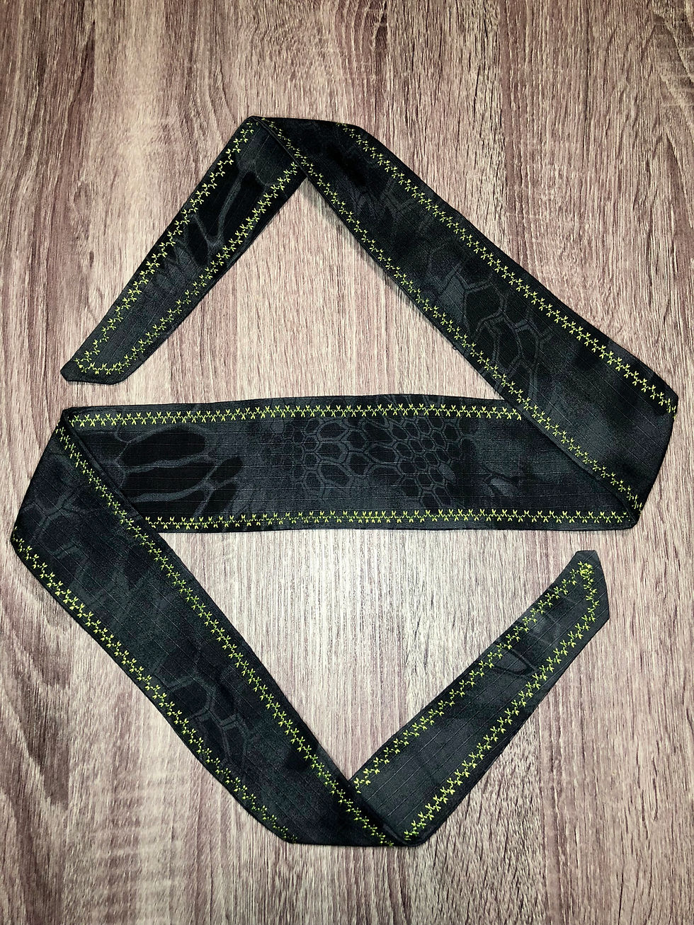 Thumbnail: Empirical Paintball - Typhon Camouflage Headband - Green Stitching Back