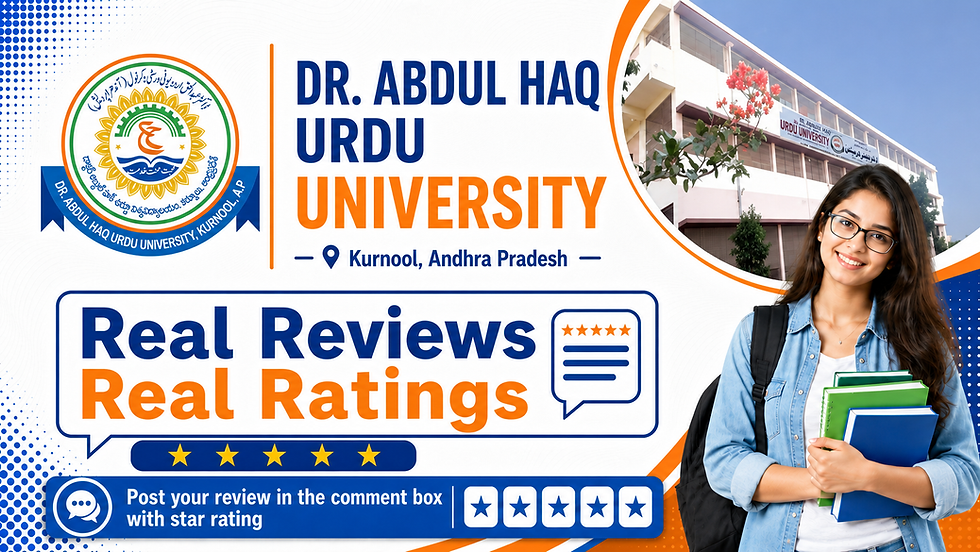 Dr. Abdul Haq Urdu University reviews and ratings by students parents alumni and teachers