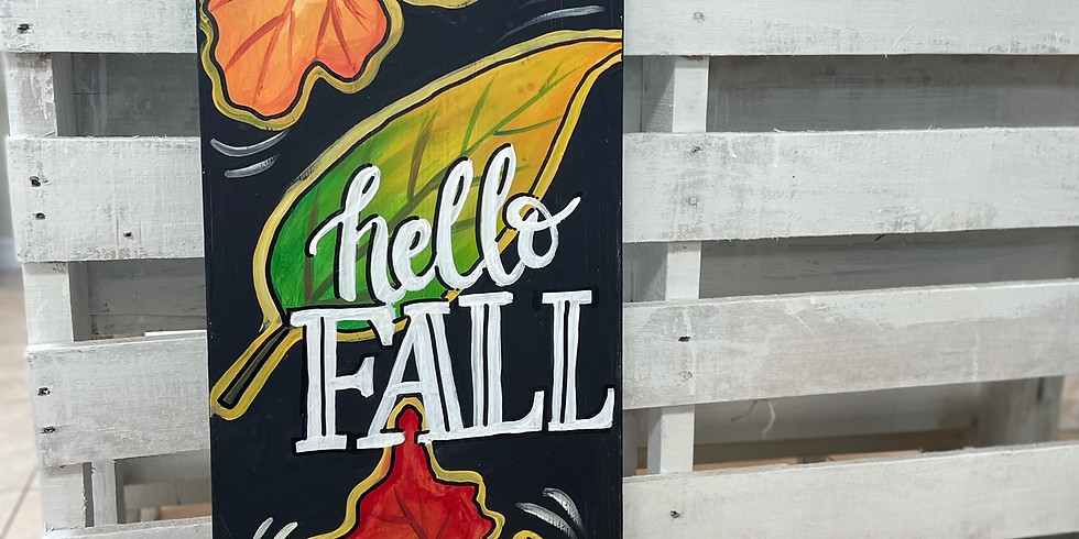 FALL PORCH SIGN - a DIY woodwork class