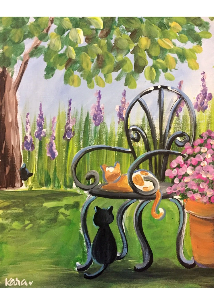 Kittens in the Garden