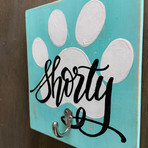 Paw Print Pet leash hanger - $35