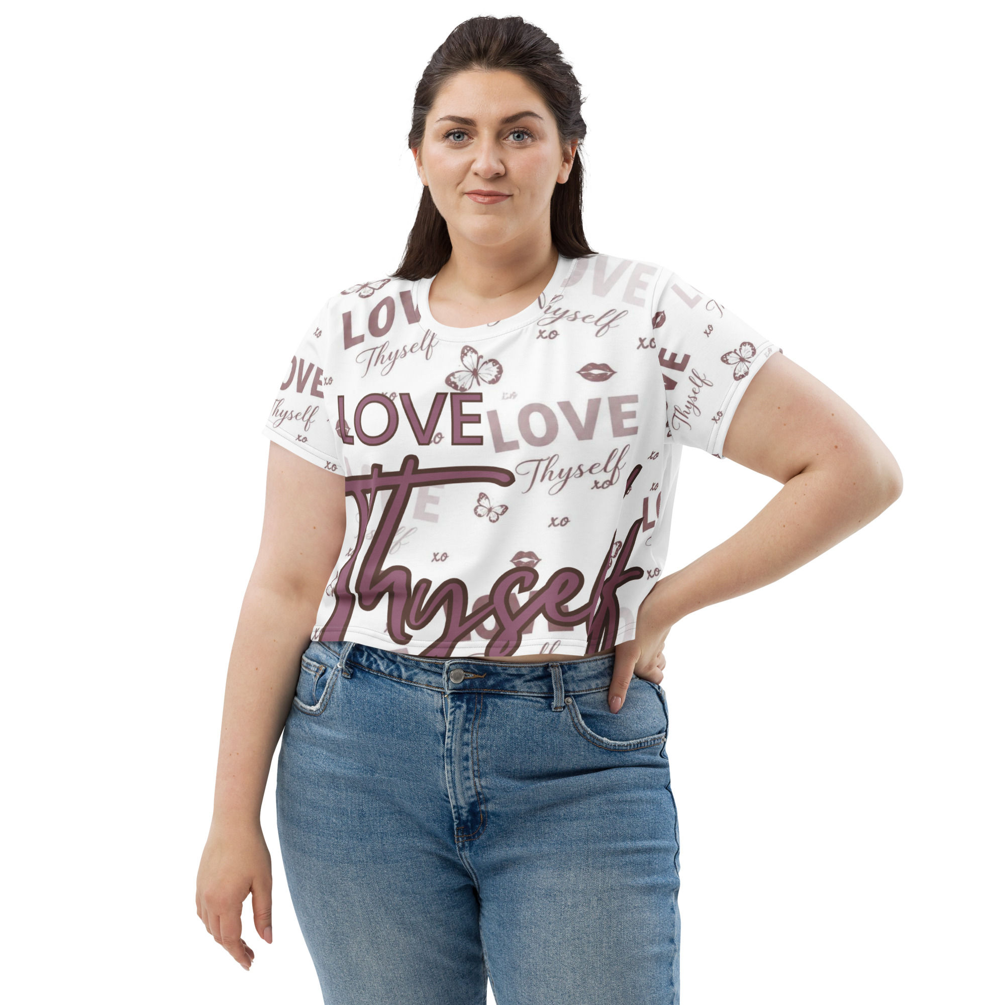All-Over Print Crop Tee