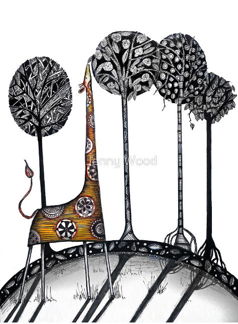 A giraffe named kennett