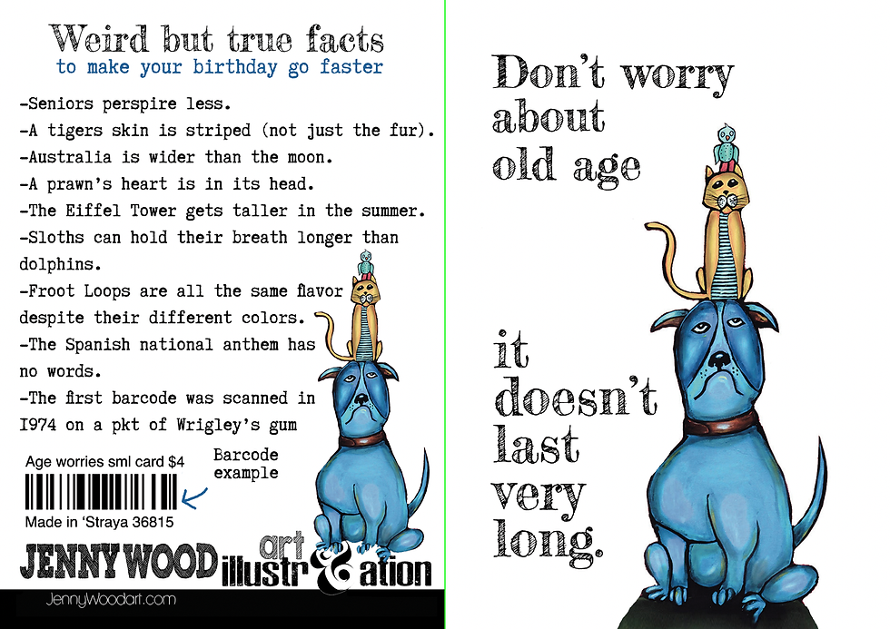 Thumbnail: Age worries sml card (wholesale)