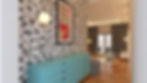 an eclectic entryway