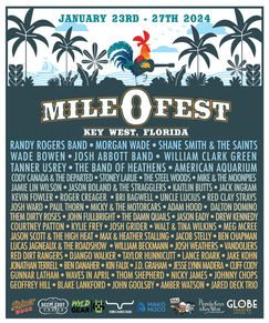 Mile 0 Fest 2024 Lineup Poster featuring Randy Rogers Band, Morgan Wade, Shane Smith & the Saints & More!