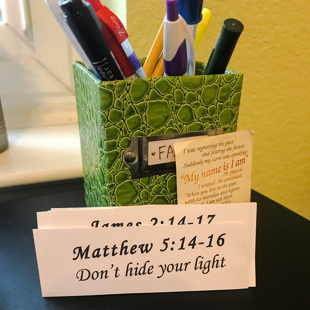 Matthew 5:14-16, Don't hide your light, Karen May, Amayzing Graces