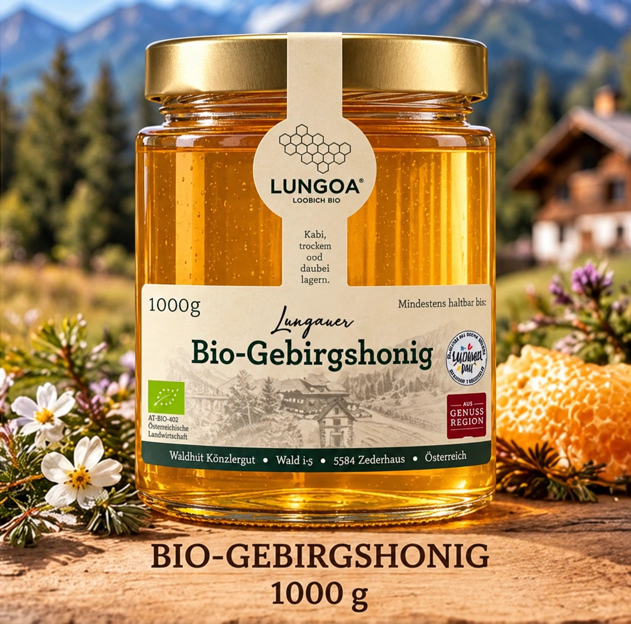Lungauer BIO-Gebirgshonig · 1000 g