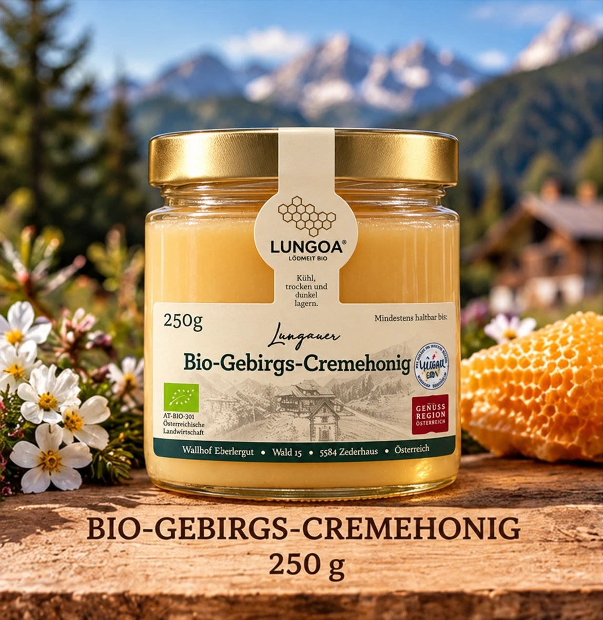 Lungauer BIO-Gebirgs-Cremehonig · 250 g