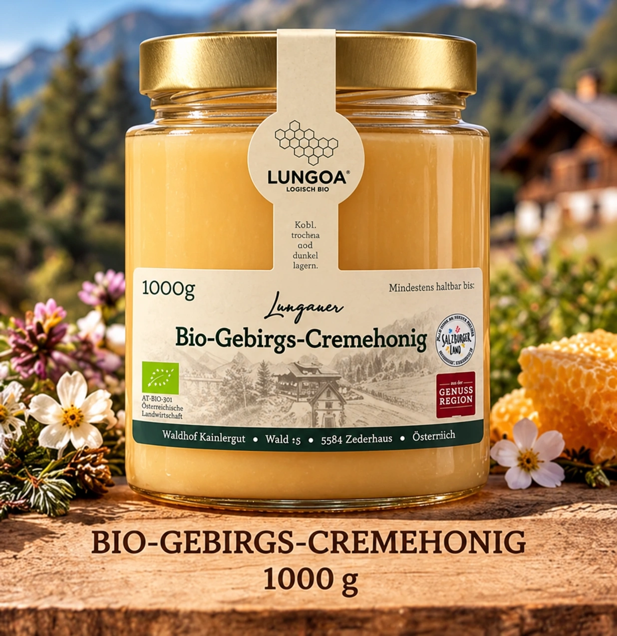 Lungauer BIO-Gebirgs-Cremehonig · 1000 g