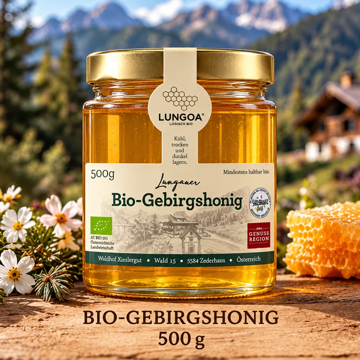 Lungauer BIO-Gebirgshonig · 500 g
