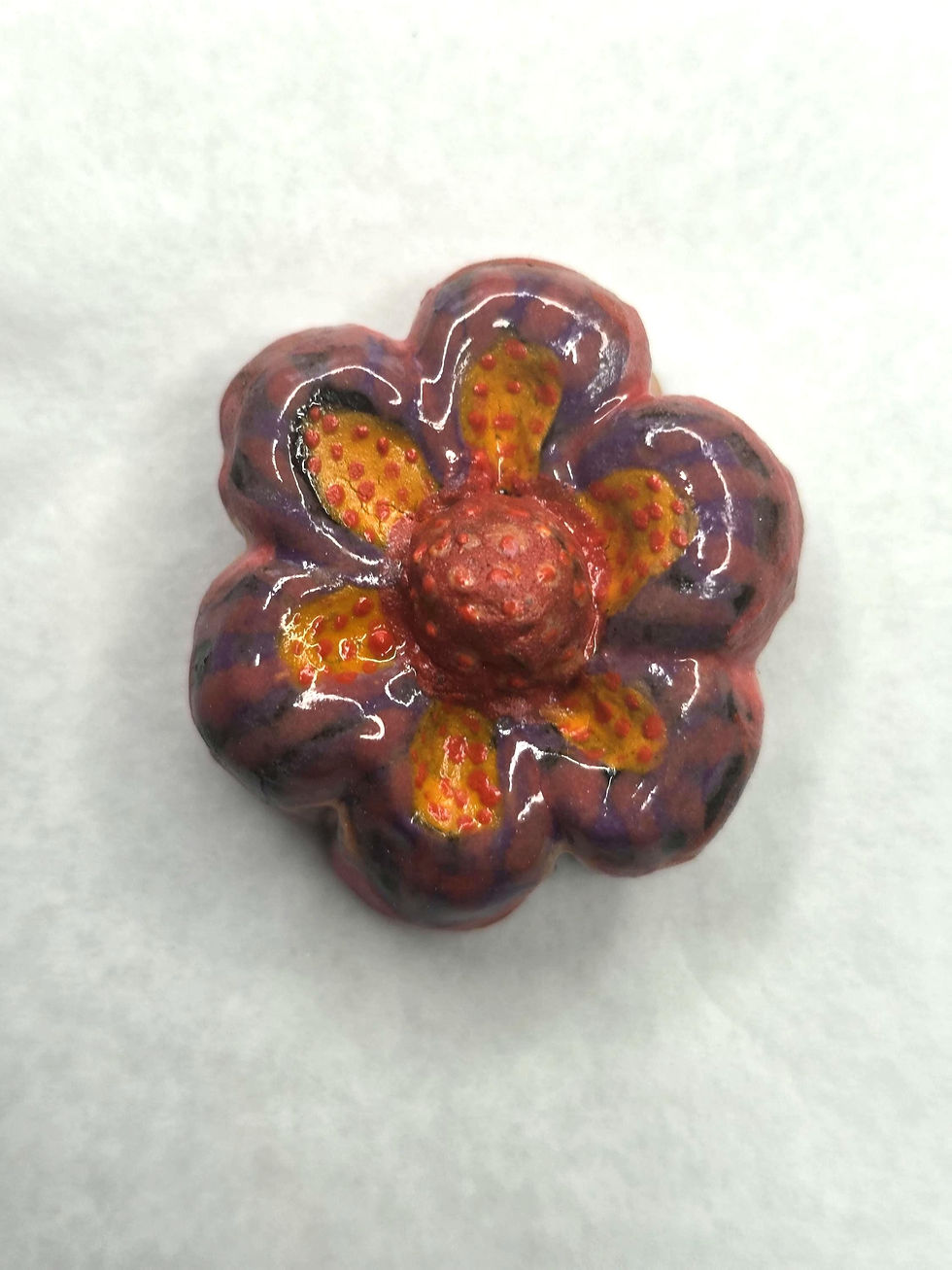 Thumbnail: Handmade Ceramic Magnet Families: '3D Bloom' [Sold Individually]