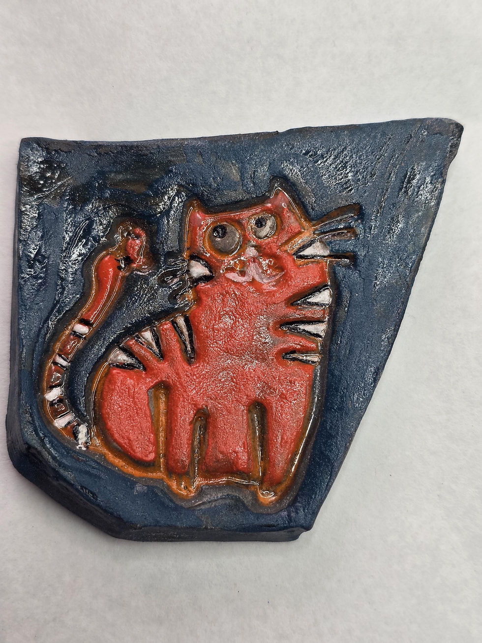 Thumbnail: Handmade Ceramic Cat Magnets – Whimsical Art Decor
