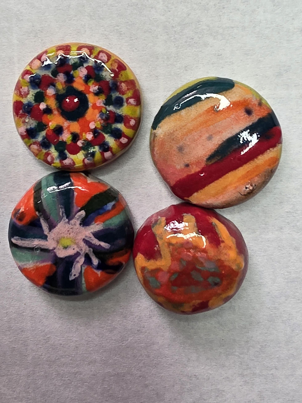 Thumbnail: Handmade Ceramic Magnet Families: 'Hue La La' [Set]